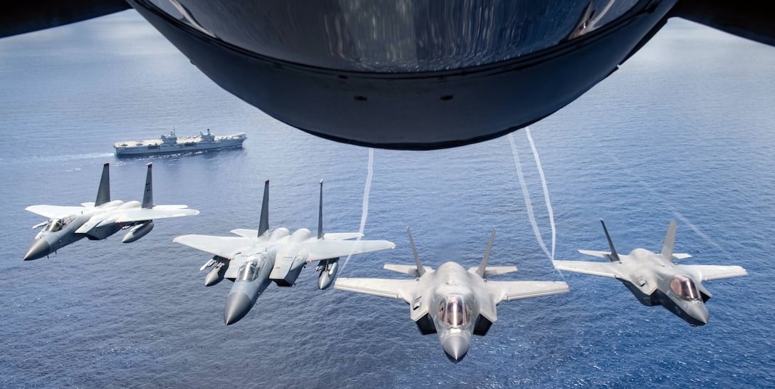 Military jets flying formation case study