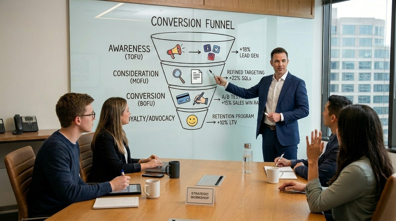 How a Fractional CMO Improves Conversion Rates Across the Funnel