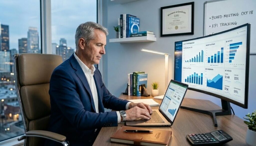 Fractional CMO tracking KPI marketing data