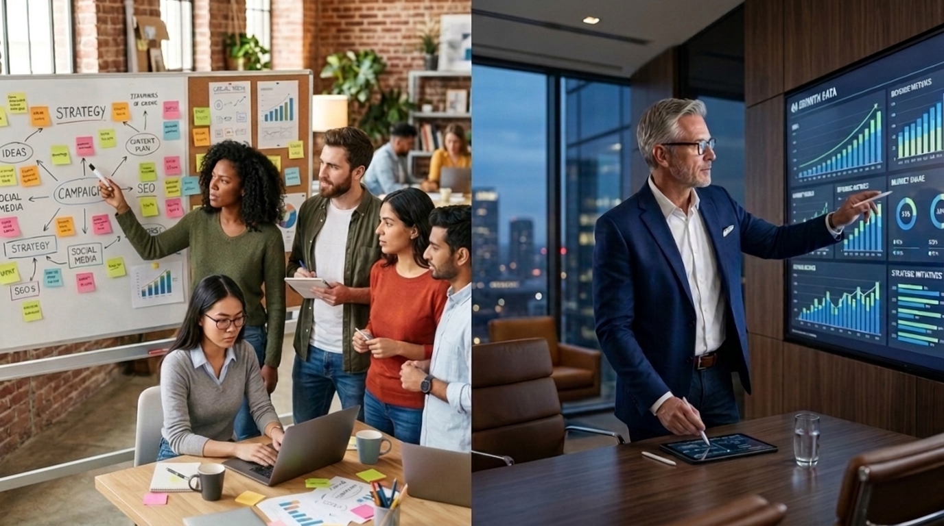 In-House Marketing Team vs Fractional CMO